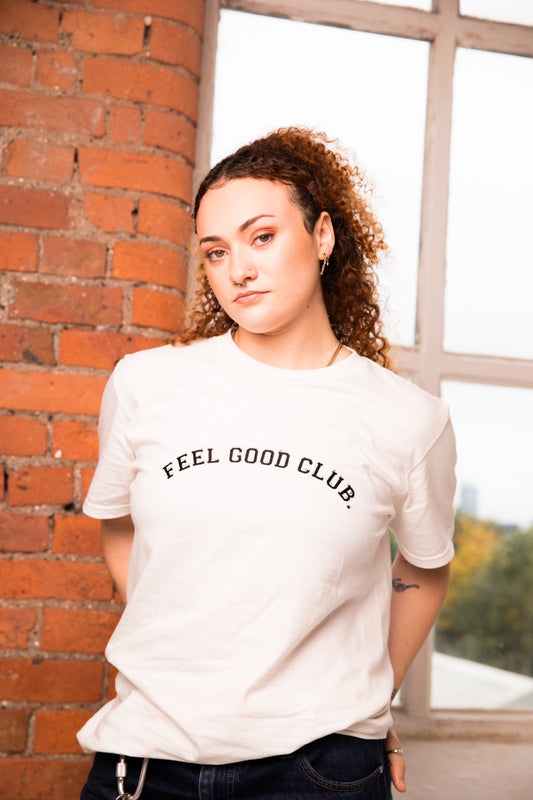 Feel Good Club Relaxed T-shirt, White