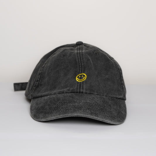 Smiley Cap, Acid Wash / Yellow