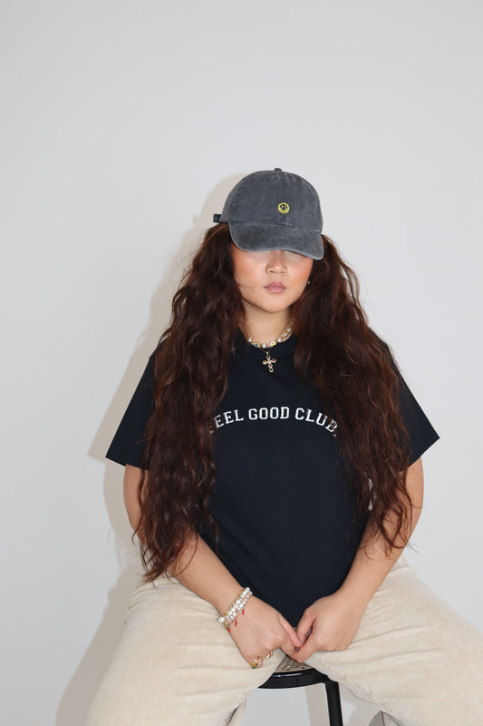 Feel Good Club Relaxed T-shirt, Black