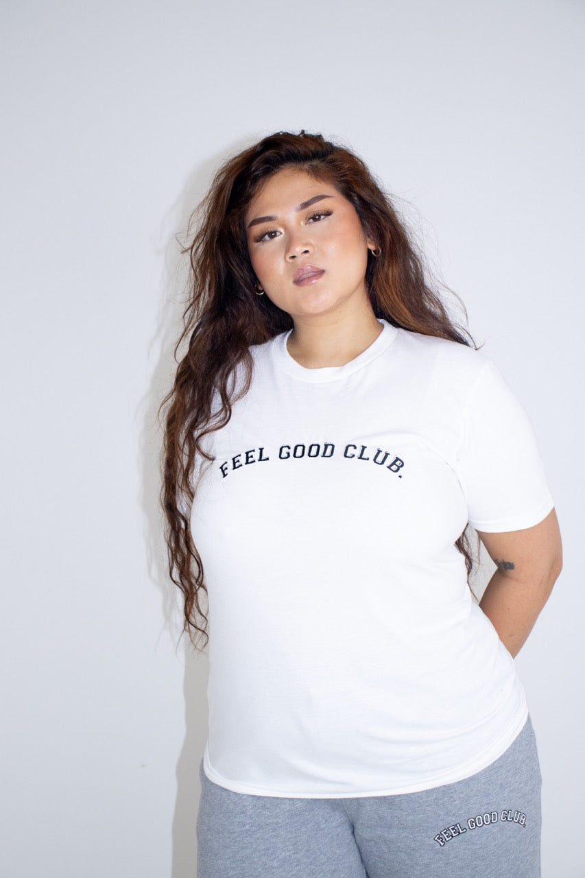 Feel Good Club Relaxed T-shirt, White